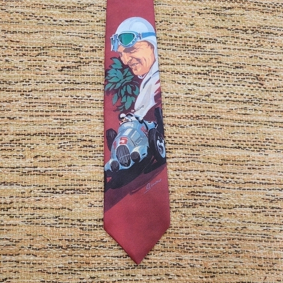 VINTAGE Ralph Marlin "Race Driver" Tie - Picture 8 of 8